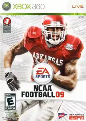 NCAA Football 09 (USA) box cover front